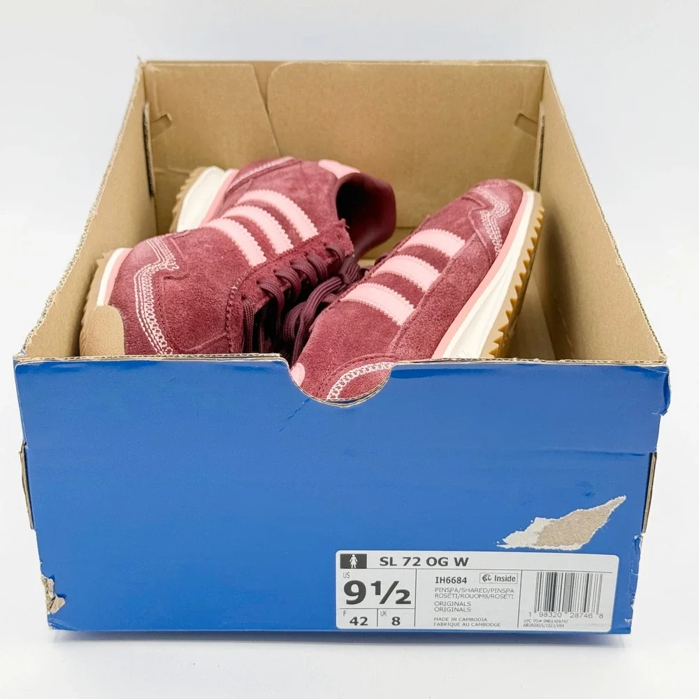 Adidas Sl 72 OG Womens Size 9.5 Pink Spark/Shadow Red IH6684 - NEW - Picture 5 of 10